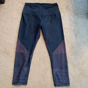 RBX Navy and Pink Capri Leggings